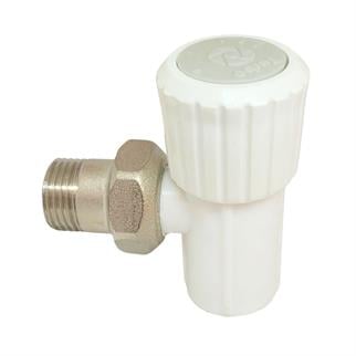 Turbo Plastik Köşe Radyatör Vanası