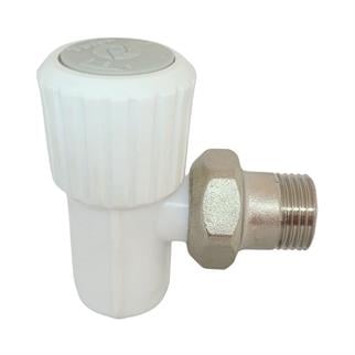 Turbo Plastik Köşe Radyatör Vanası