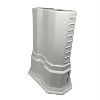 Uzun Çiftli Boru Gizleme Beyaz 20 cm