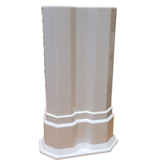 Uzun Çiftli Boru Gizleme Beyaz 20 cm