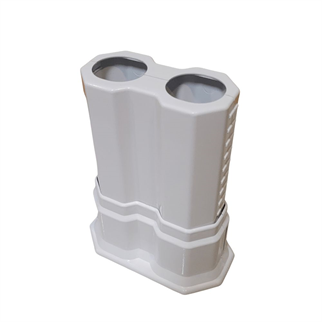 Uzun Çiftli Boru Gizleme Beyaz 20 cm