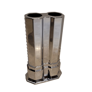 Uzun Çiftli Boru Gizleme Krom 20 cm