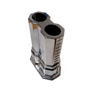 Uzun Çiftli Boru Gizleme Krom 20 cm