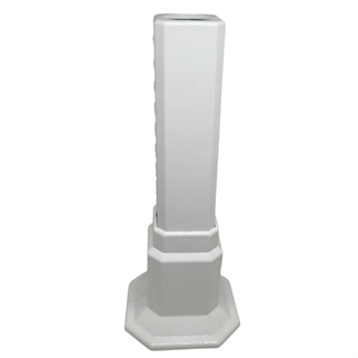 Uzun Tekli Kare Uzun Boru Gizleme Beyaz