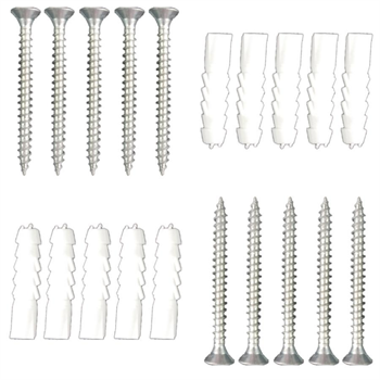 Vida ve Dübel Seti - 8 Lik - (1 Paket 10 Adet)