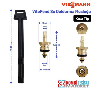 Viessmann Vitopend Kısa Tip Su Doldurma Musluğu