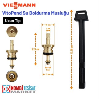 Viessmann Vitopend Uzun Tip Su Doldurma Musluğu