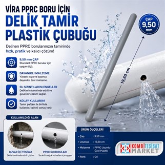 Vira Pprc Boru İçin Delik Tamir Plastik Çubuğu