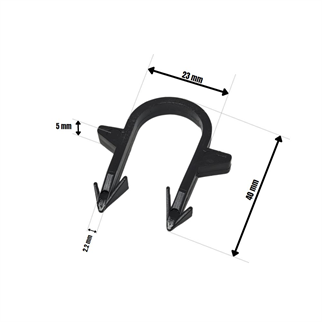 Yerden Isıtma Boru Tutucu U Klips