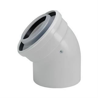 Yoğuşmalı Baca Dirseği 45 Derece - (İçi Plastik)