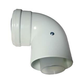 Yoğuşmalı Baca Dirseği 90 Derece - (İçi Plastik)