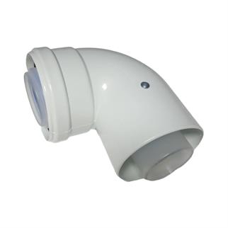 Yoğuşmalı Baca Dirseği 90 Derece - (İçi Plastik)