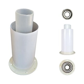 Yoğuşmalı Kombi Flanşlı Dik Baca Adaptörü 20 cm 60/100 mm