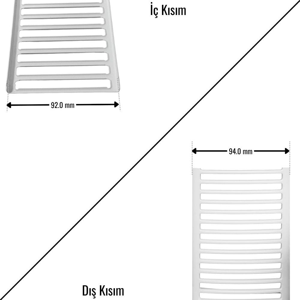 Panel Radyatör Üst kapak Izgara ölçüleri