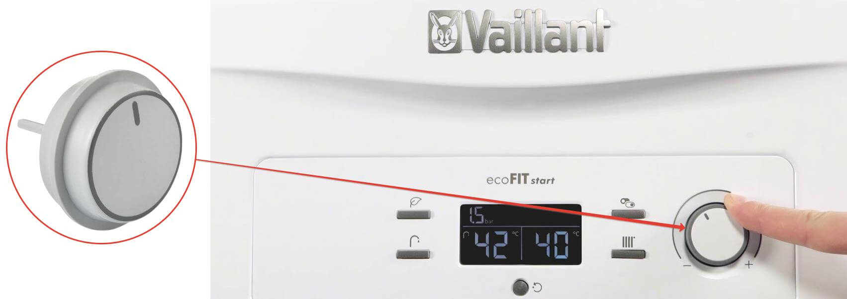 Vaillant Turbotech Kombi Ayar Düğmesi