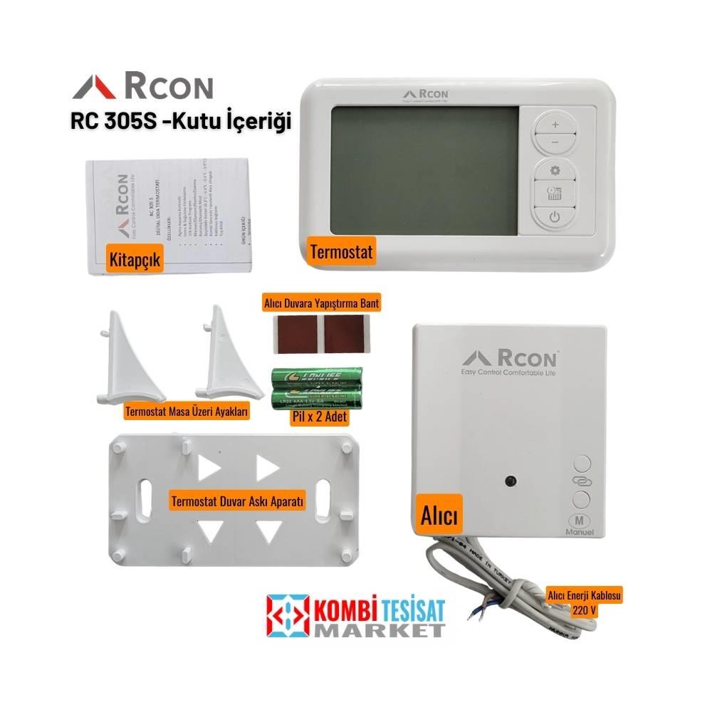 Rcon RC 305 S Kablosuz Dijital Programlı Oda Termostatı