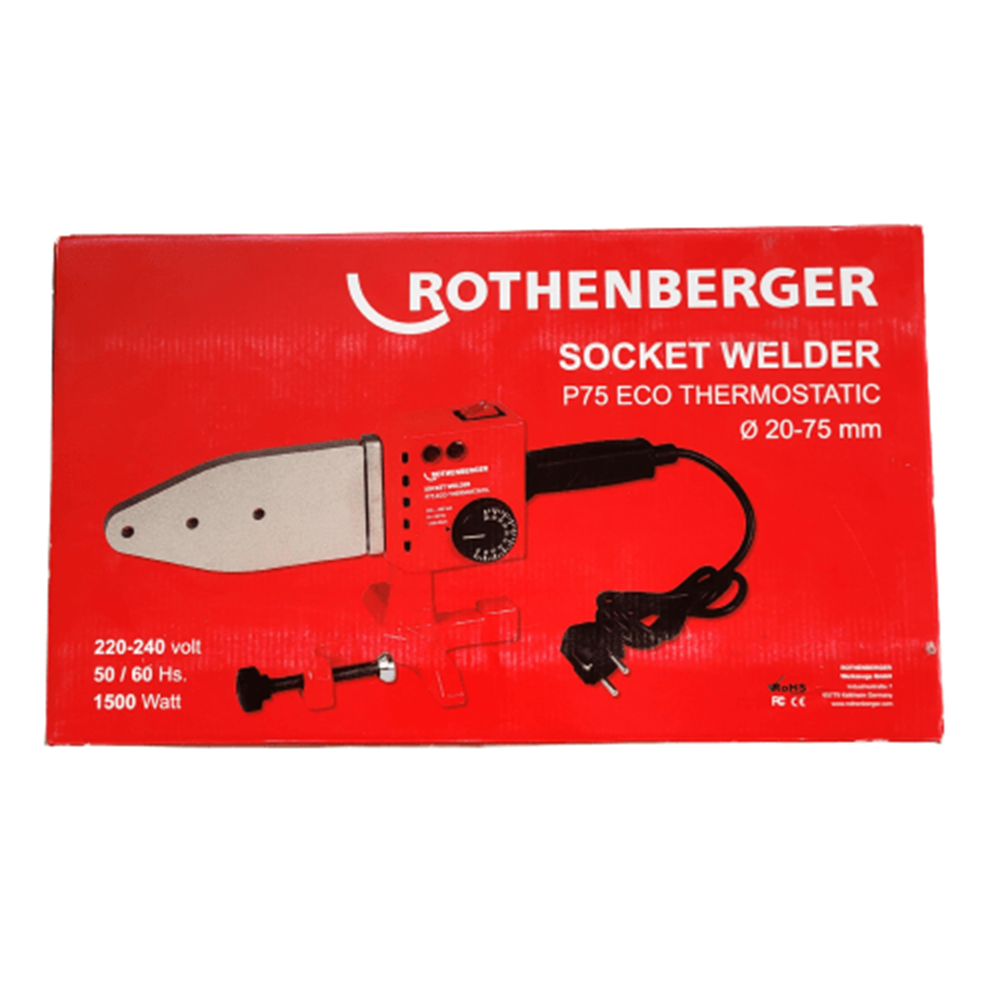 Rothenberger Roweld P75 Eco Termostatik Kaynak Makinesi 75 mm’ye kadar
