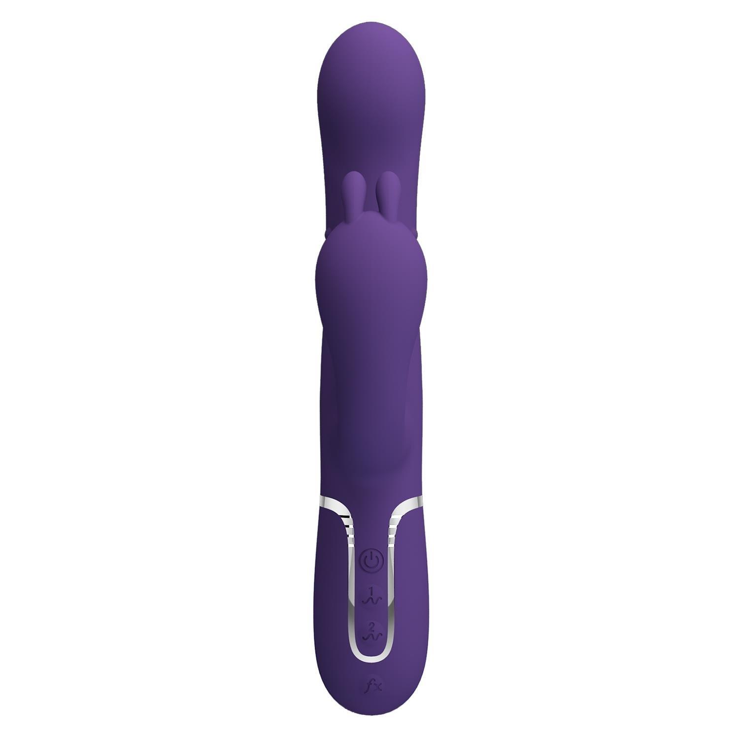Manyetik Şarjlı Oynar Gövdeli Klitoral & Anal Uyarıcılı Teknolojik Vibratör Penis