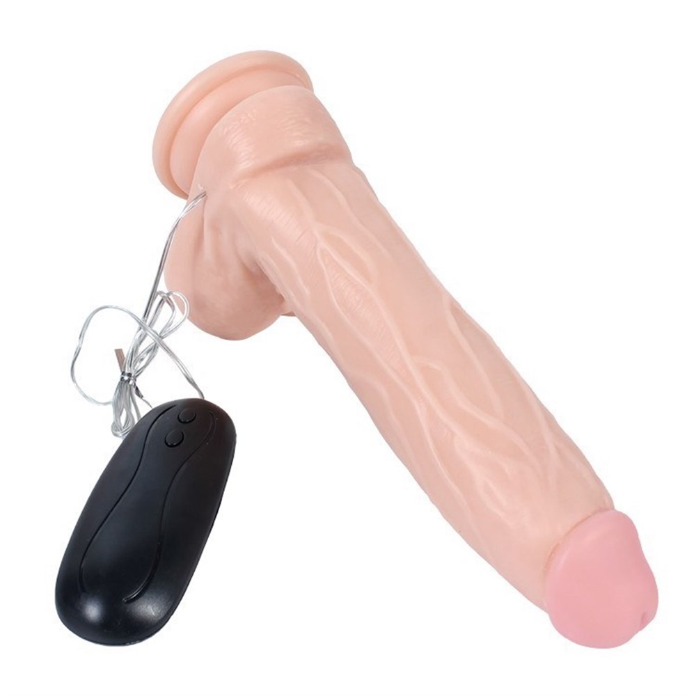 20,5 cm Belden Bağlamalı Gerçekçi Titreşimli Dildo Vibratör Penis Set 
