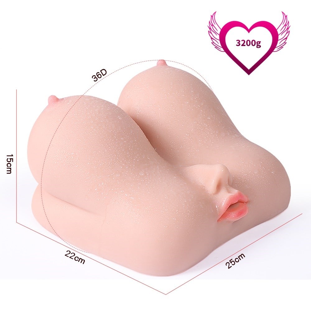 3 İşlevli 3D Realistik Suni Oral Vajina Göğüs