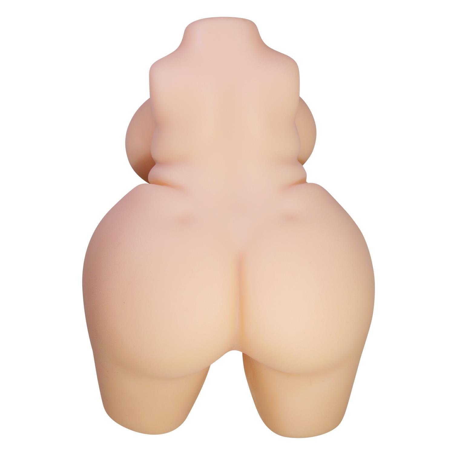 3 Boyutlu İki İşlevli Büyük Kalçalı Yarım Vücut Anal Vajinal Silikon Seksi Manken - Grace