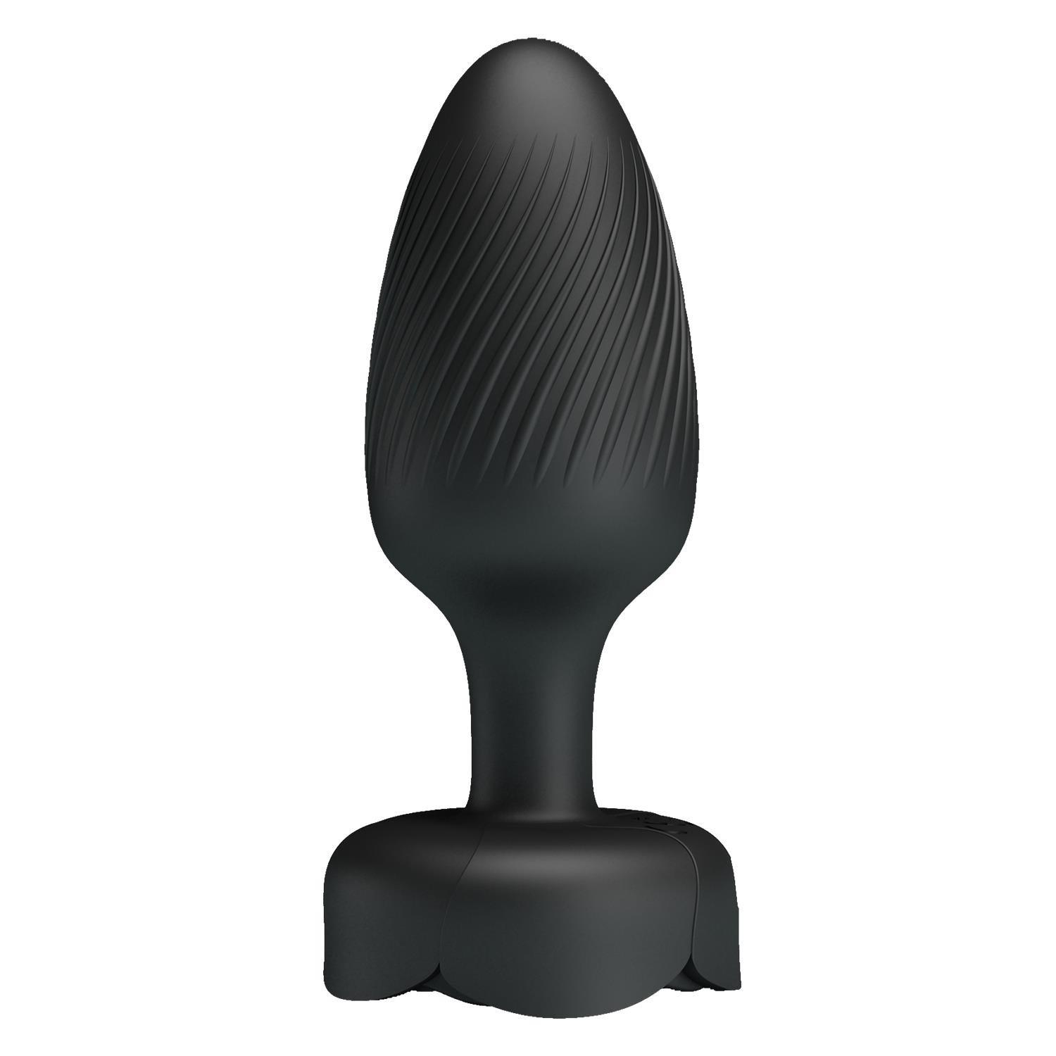 USBden Manyetik Şarjlı 10 Farklı Titreşimli 5 Led Işıklı Silikon Anal Plug - Osborn