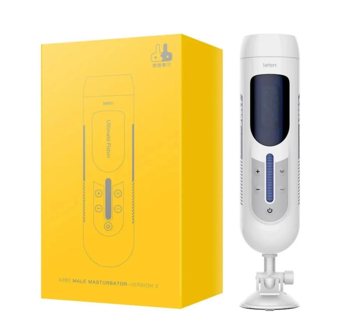 Manyetik USB Şarjlı Sesli İleri Geri Hareketli Titreşimli Emme Vakum Ayarlı Masturbatör - Leten Future 380 Piston