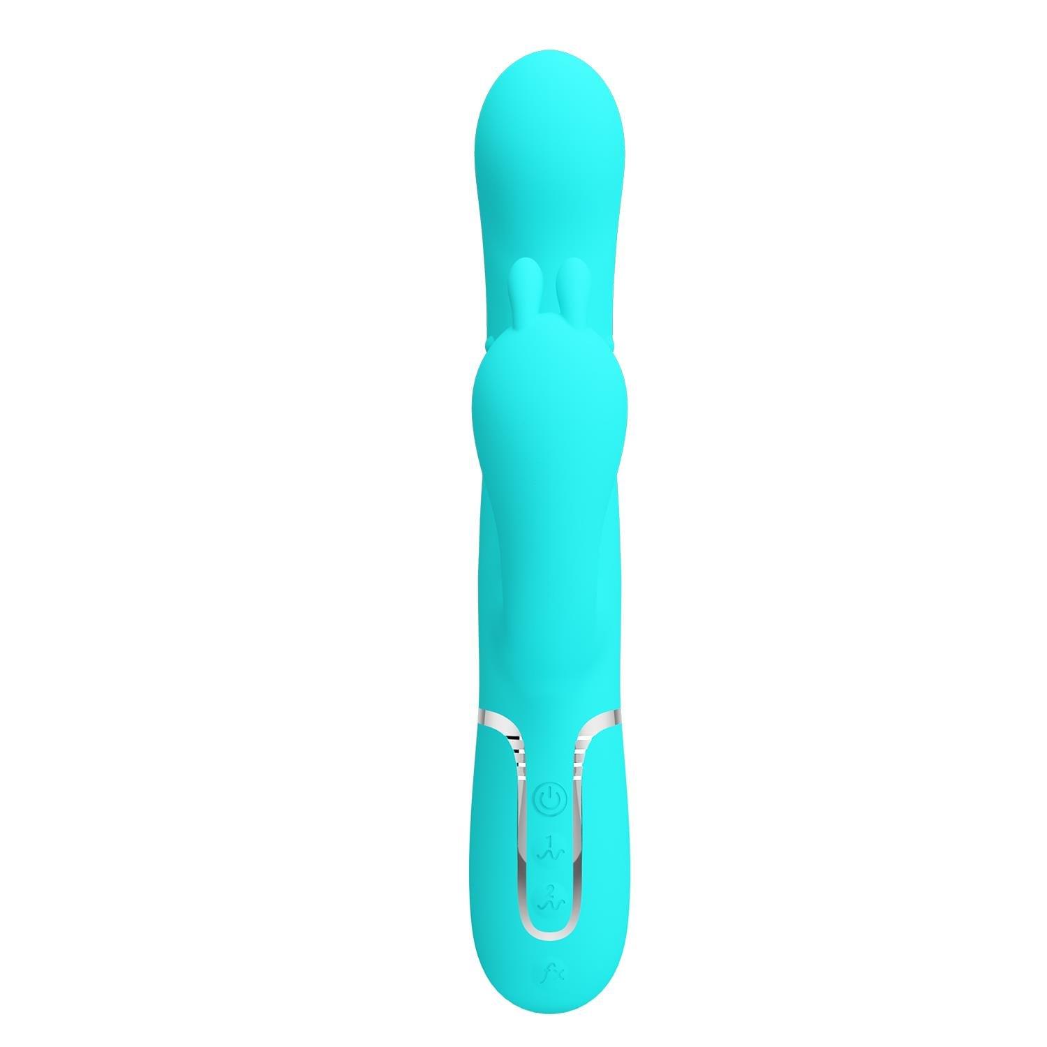 Manyetik Şarjlı Oynar Gövdeli Klitoral & Anal Uyarıcılı Teknolojik Vibratör Penis