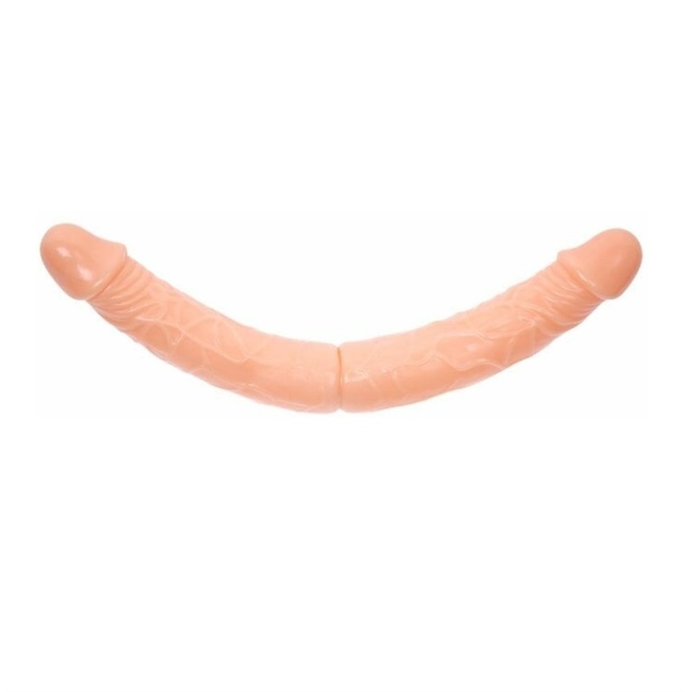 Double Dong Çift Taraflı İki Yönlü Esnek Dildo Kıkırdaklı Penis 36 cm