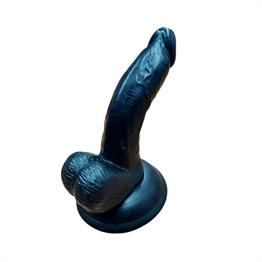 13 cm Belden Bağlamalı Realistik Zenci Dildo Penis