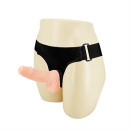 15 cm Belden Bağlamalı İçi Dolu Strapon Penis