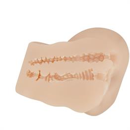 2 İşlevli Titreşimli Suni Vajinal ve Anal Masturbatör - Hailey 