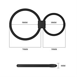 2li Penis Halkası Fantezi Penis Kelepçesi