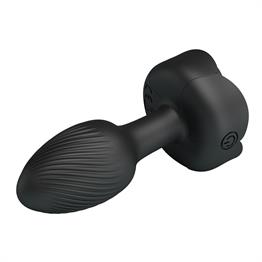 USBden Manyetik Şarjlı 10 Farklı Titreşimli 5 Led Işıklı Silikon Anal Plug - Olman