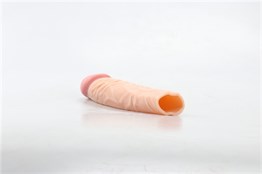 3,5 cm Dolgulu Realistik Penis Kılıfı