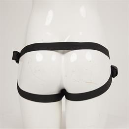 Protez Penis Metal 3 Halkalı Siyah Deri Kemer