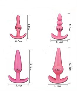 4 Parça Anal Plug Seti - Ten Rengi