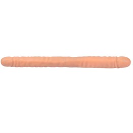 46 cm Çift Taraflı Realistik Dildo Anal Vajinal Penis