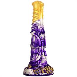 Belden Bağlamalı 21 cm Et Dokulu Fantezi Renklerde Gerçekçi Çift Katmanlı Sünnetsiz Silikon Penis - Horse Power 4