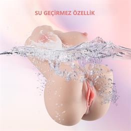 USBden Manyetik Şarjlı Titreşim Fonksiyonlu Realistik Yarım Vücut - Lilinet