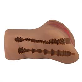 3 Boyutlu Gerçekçi Anal & Vajinal Masturbatör - Caroline