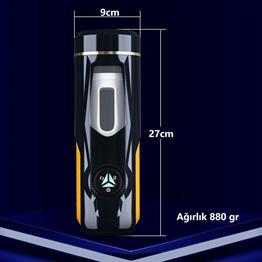 USBden Şarjlı 3cm İleri Geri & Sağ Sol Titreşim Fonksiyonlu Realistik Masturbatör - Aneemun