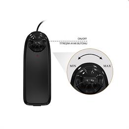 24 cm Titreşimli Vibratör Realistik Penis Dildo - Buraq