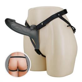 16,8 cm Belden Bağlamalı İçi Boş 4,2 cm Dolgulu Strapon Penis - Landon