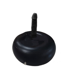 19 cm Realistik Siyah İnflatable Pilates Toplu Penis