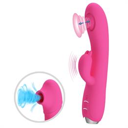 USB Şarjlı 3 Emme ve 12 Titreşim Fonksiyonlu 19,8 cm Teknolojik Vibratör- Regina