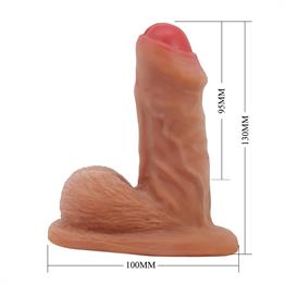 Giyilebilir Realistik 13 cm Yapay Melez Penis - Warnell