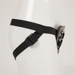 Protez Penis Metal 3 Halkalı Siyah Deri Kemer