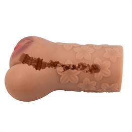 3 Boyutlu Gerçekçi Anal & Vajinal Masturbatör Melez - Scarlet