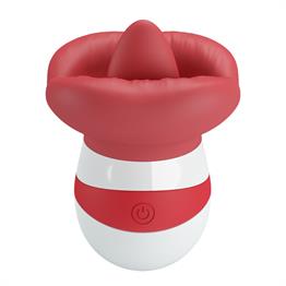 10 Fonksiyonlu USB Şarjlı Klitoris Dil Uyarıcılı Teknolojik Vibratör - Mina